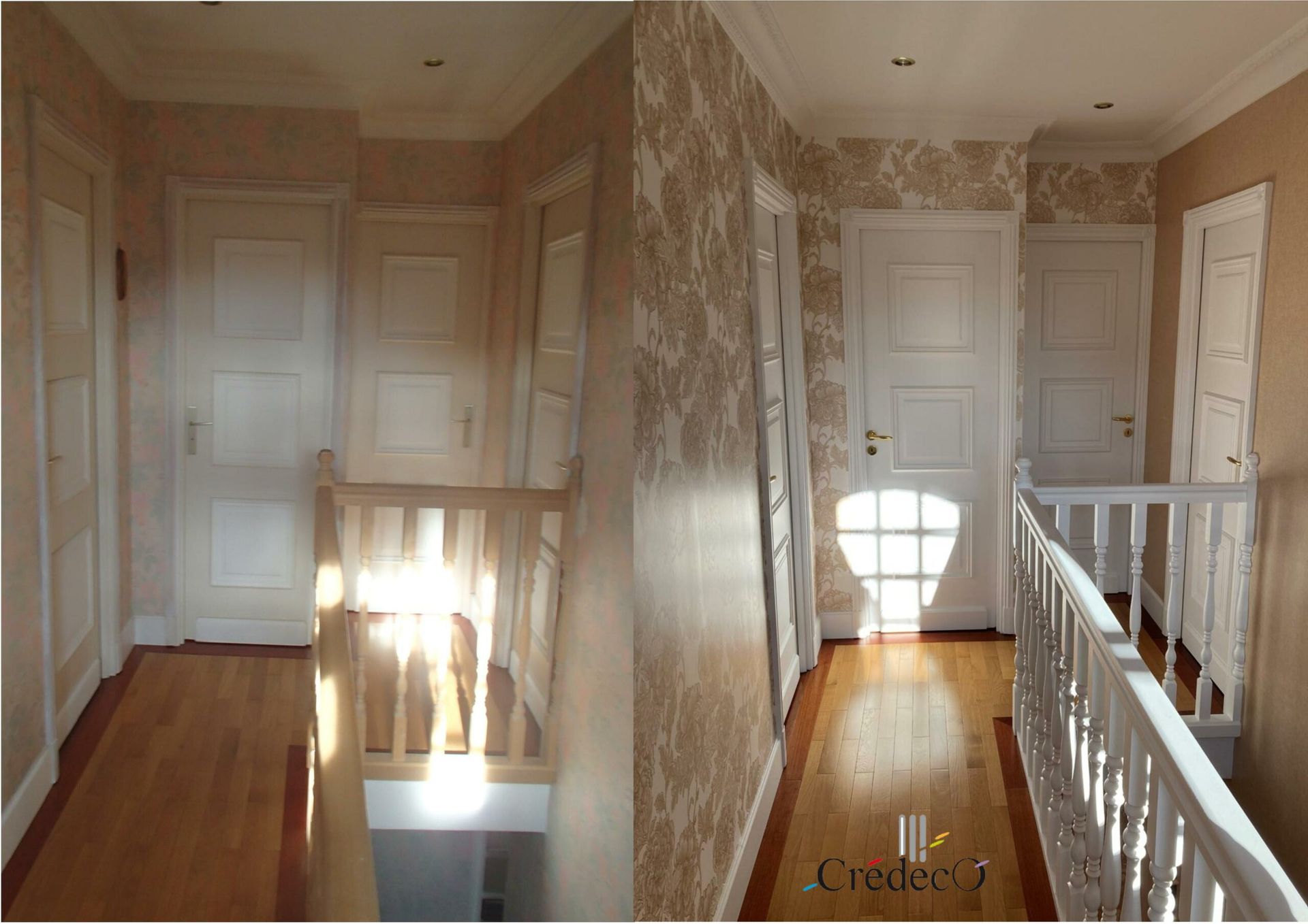 Papier peint panoramique dans un couloir