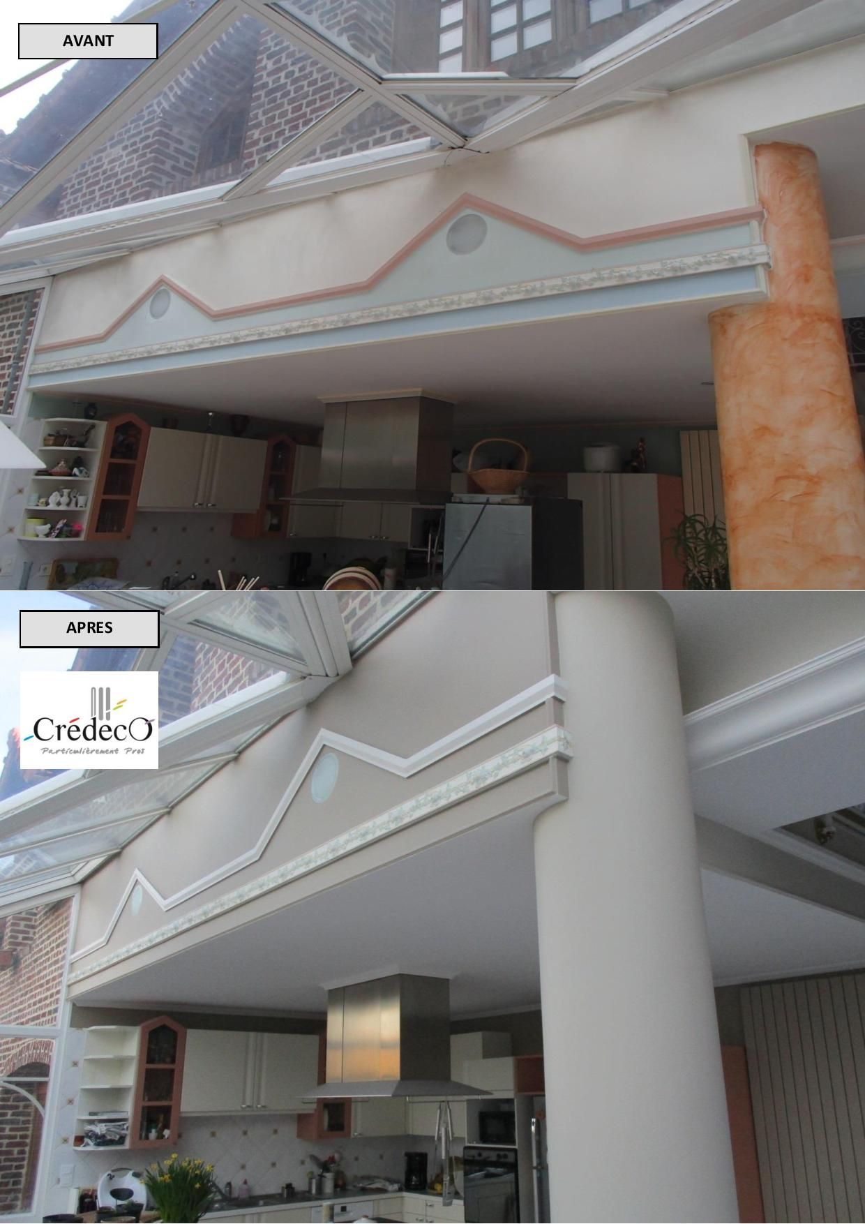 Moulures décorant une façade extérieure