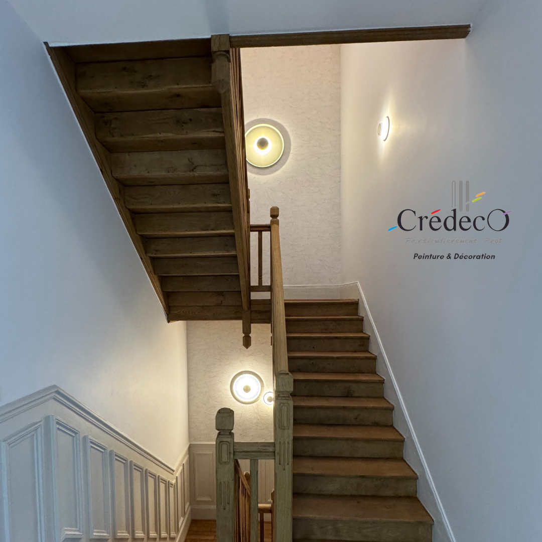 Salon/salle à mangée après travaux de peinture