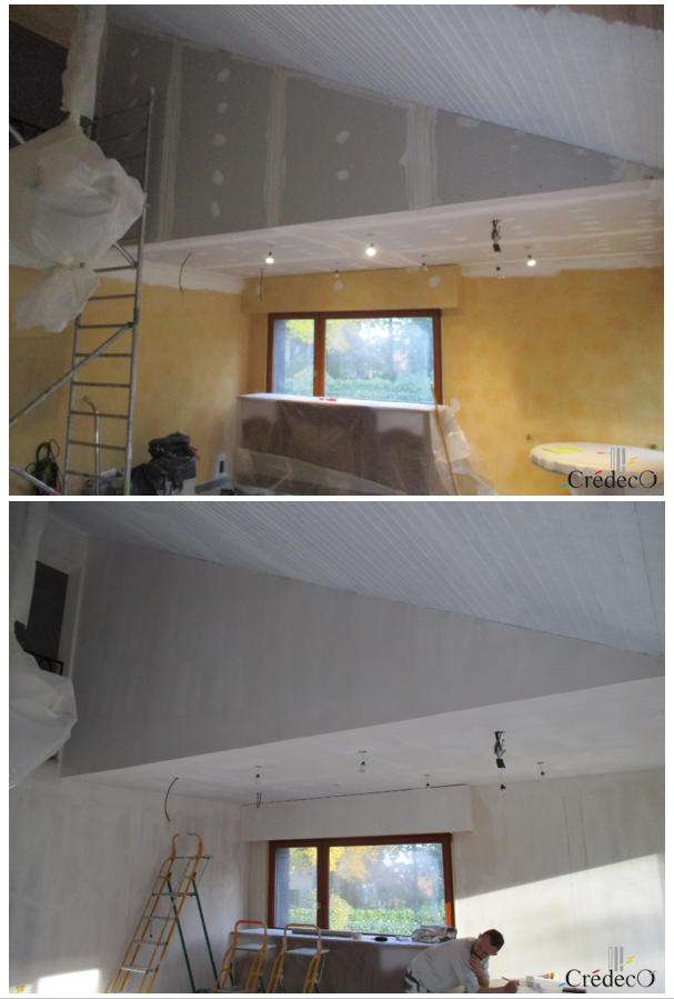 Travauux de rénovation avec renouvellement de la peinture