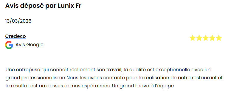 avis client positif 5 étoiles