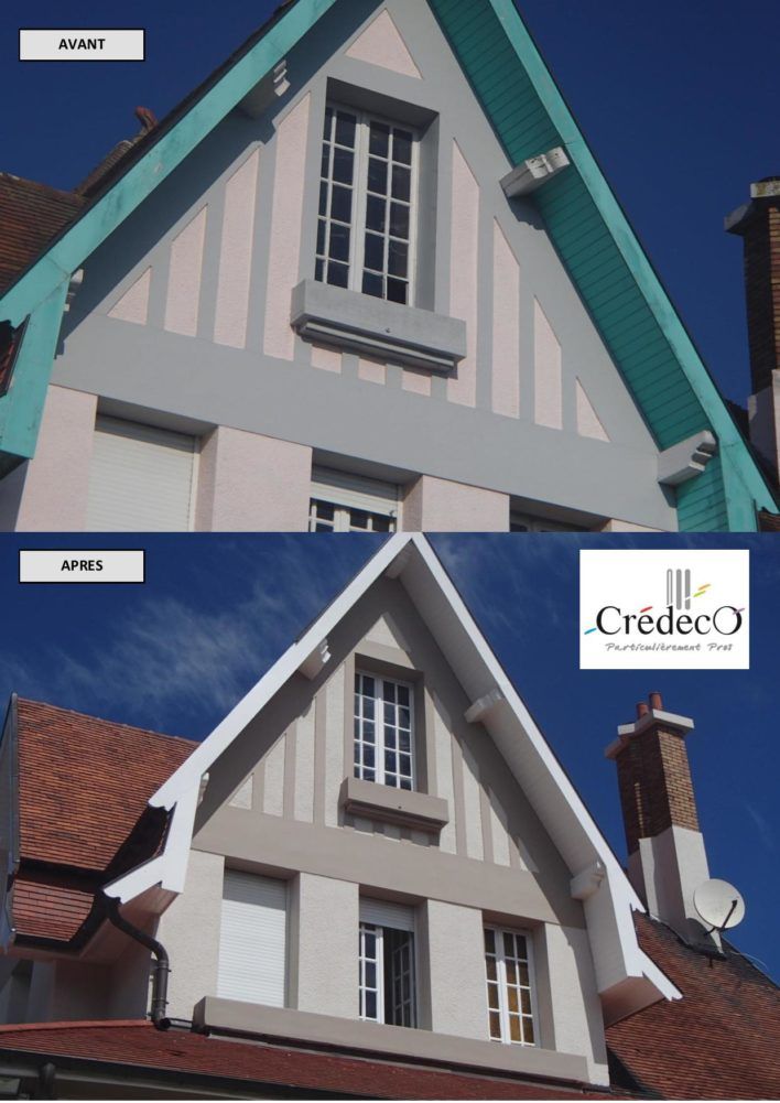 Avant/après peinture de ravalement