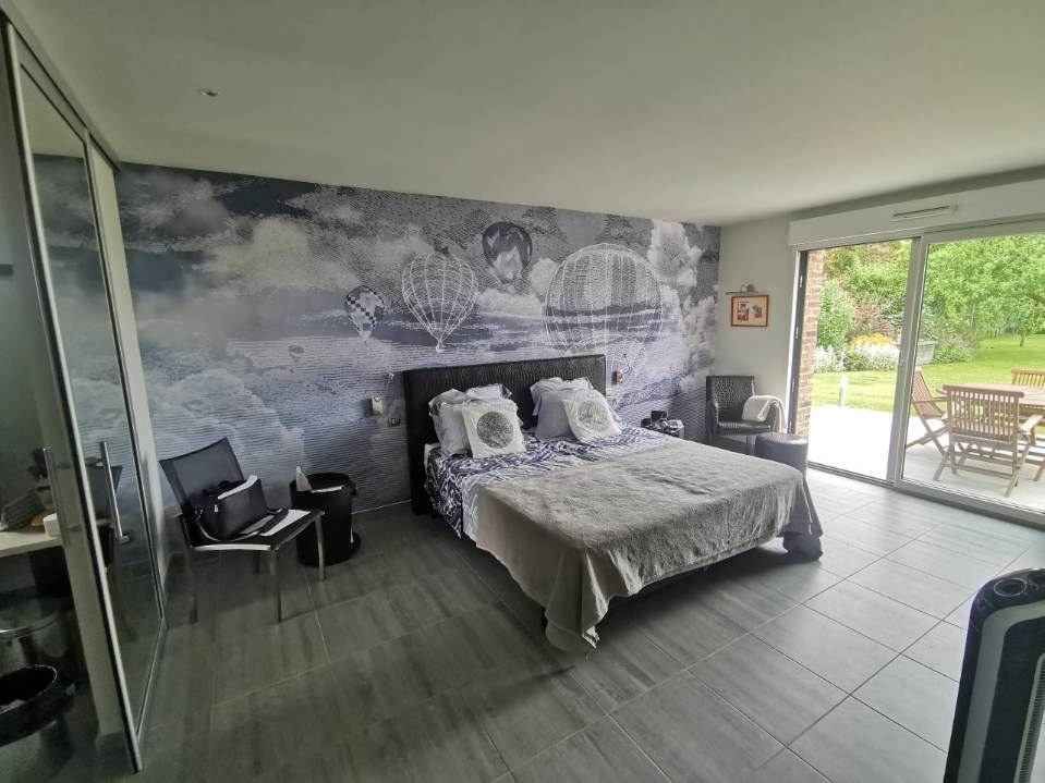 Papier peint avec motif de montgolfière