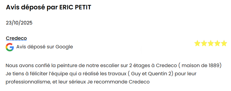 avis client satisfait 5 étoiles