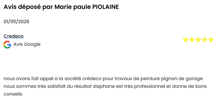 avis client positif 5 étoiles