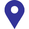 Épingle de localisation bleue.