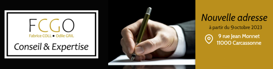 Bandeau avec la nouvelle adresse du cabinet