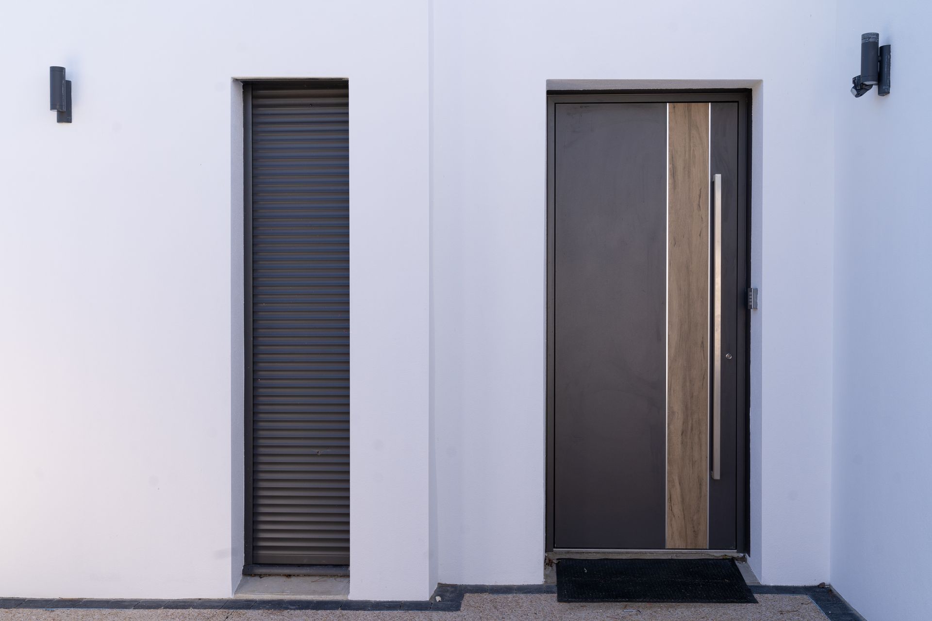 Porte avec vitre rectangulaire