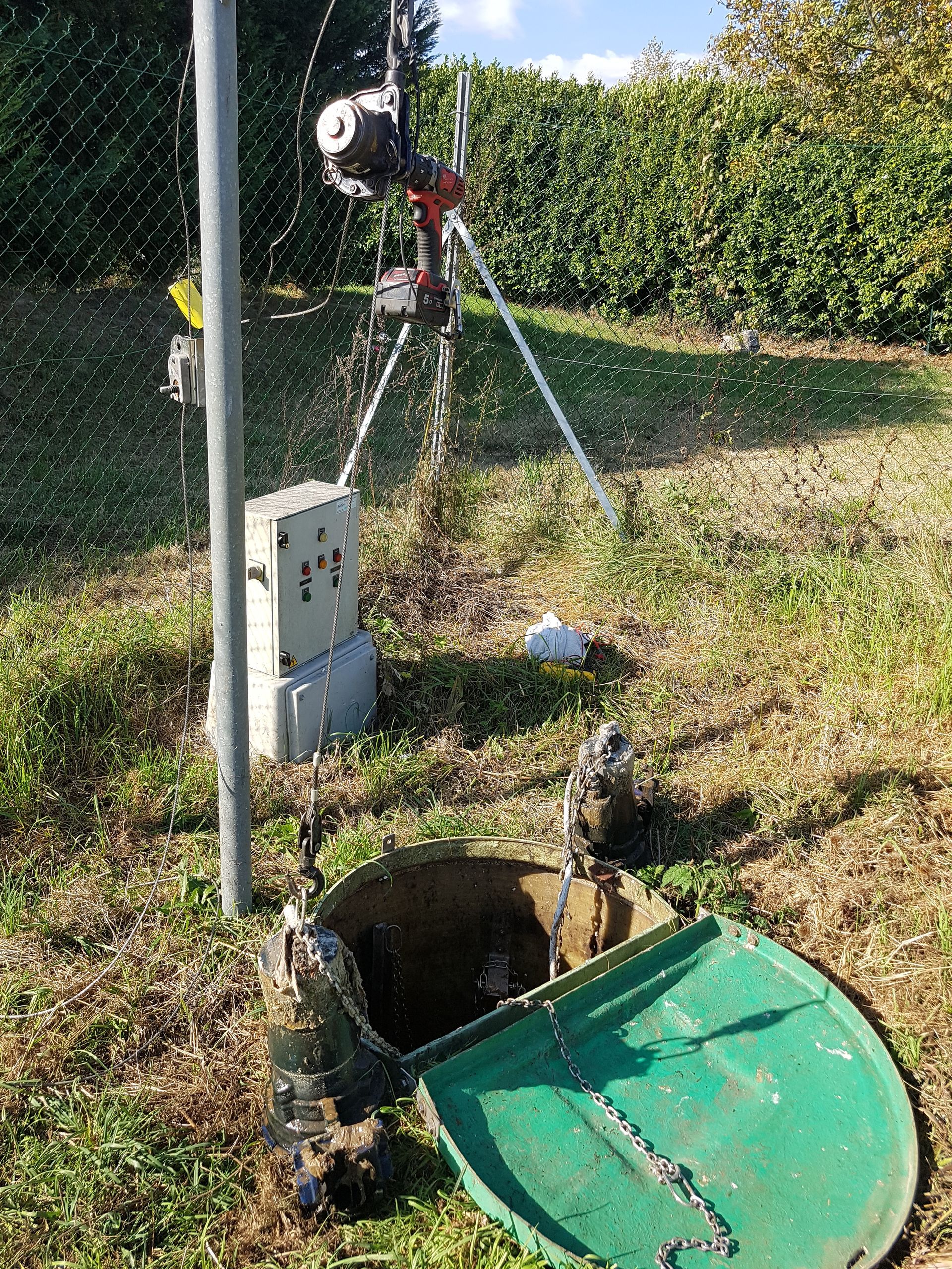 Système d'assainissement des eaux usées dans une zone rurale