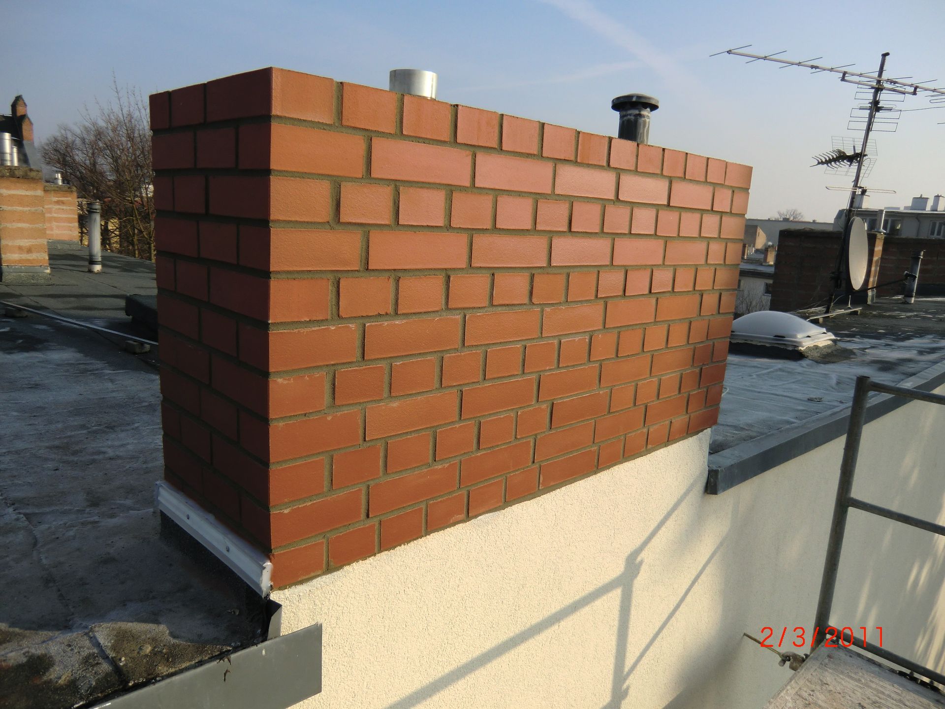 Brauner Schornsteinkopf