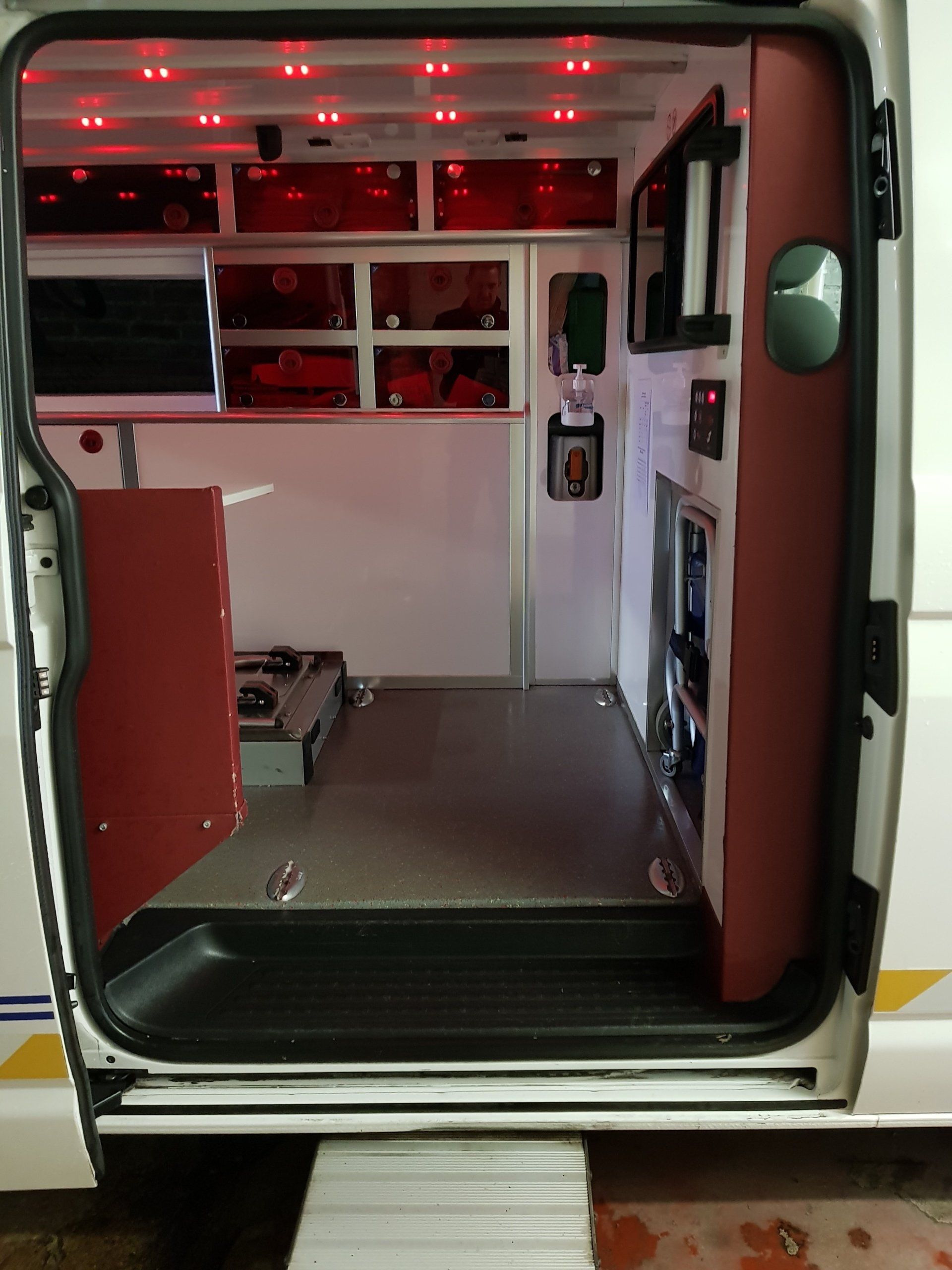Intérieur d'ambulances