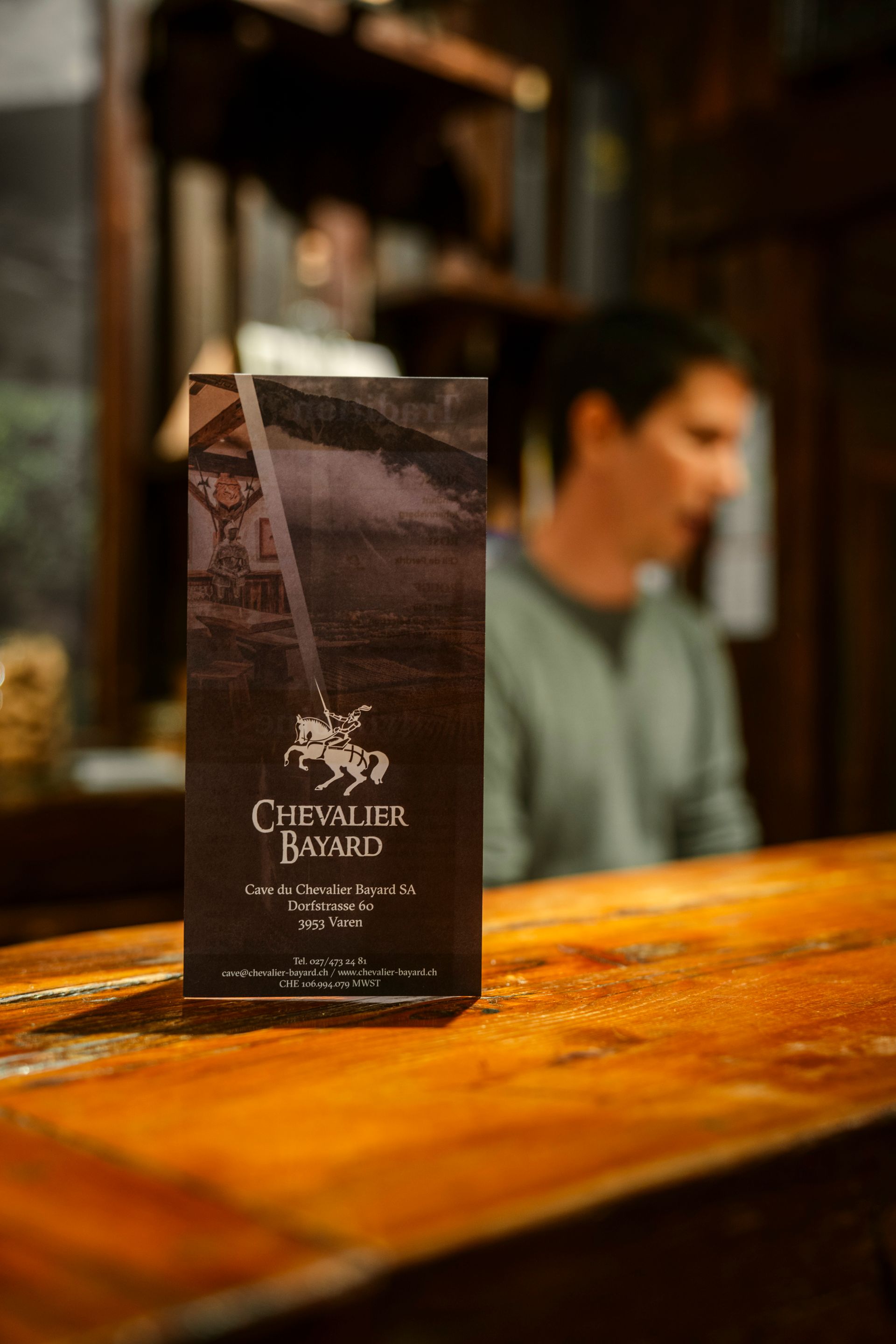 Aufsteller auf Tresen