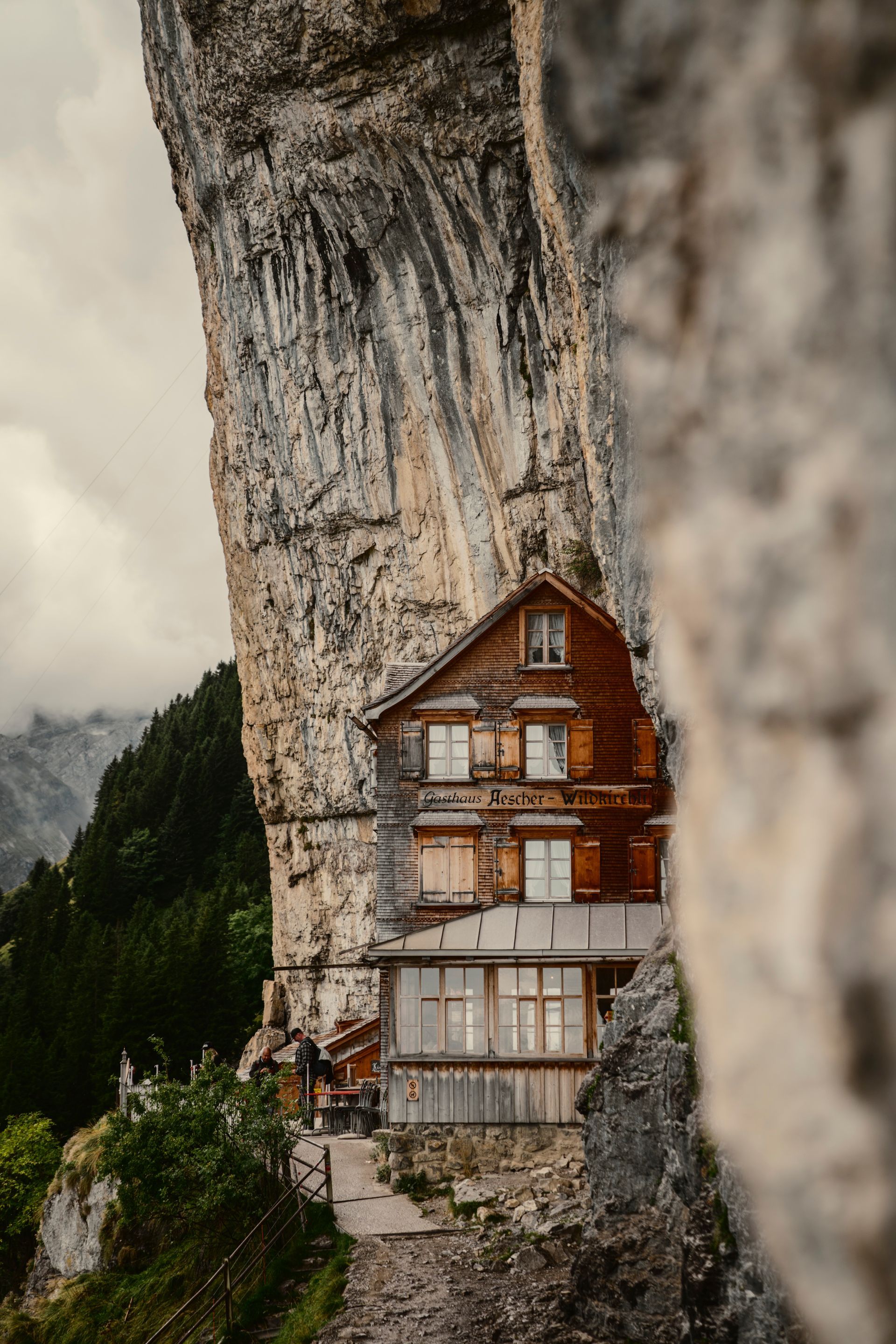 Haus in den Schweizer Alpen