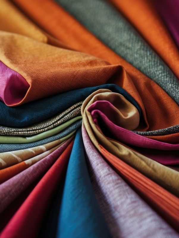 Des échantillons de tissus de toutes les couleurs