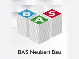 Ein Logo für eine Firma namens Bas Neubert Bau