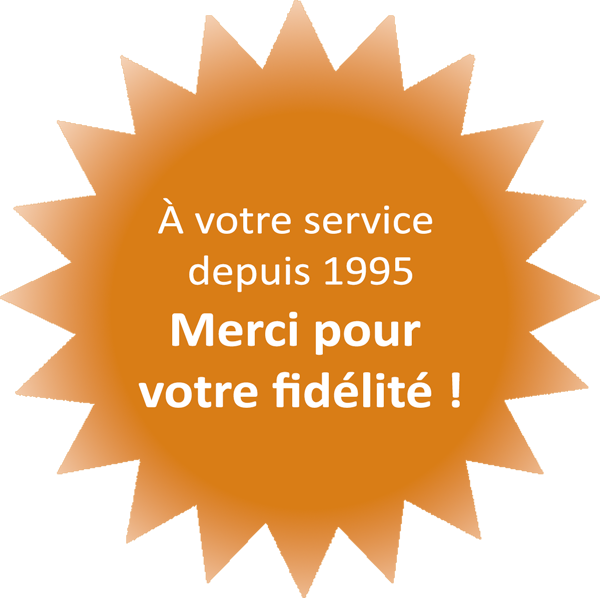 Rond orange avec écrit