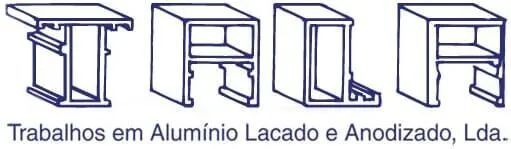 A logo for trabalhos em aluminio laqueado e anodizado lda