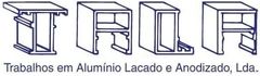 A logo for trabalhos em aluminio laqueado e anodizado lda