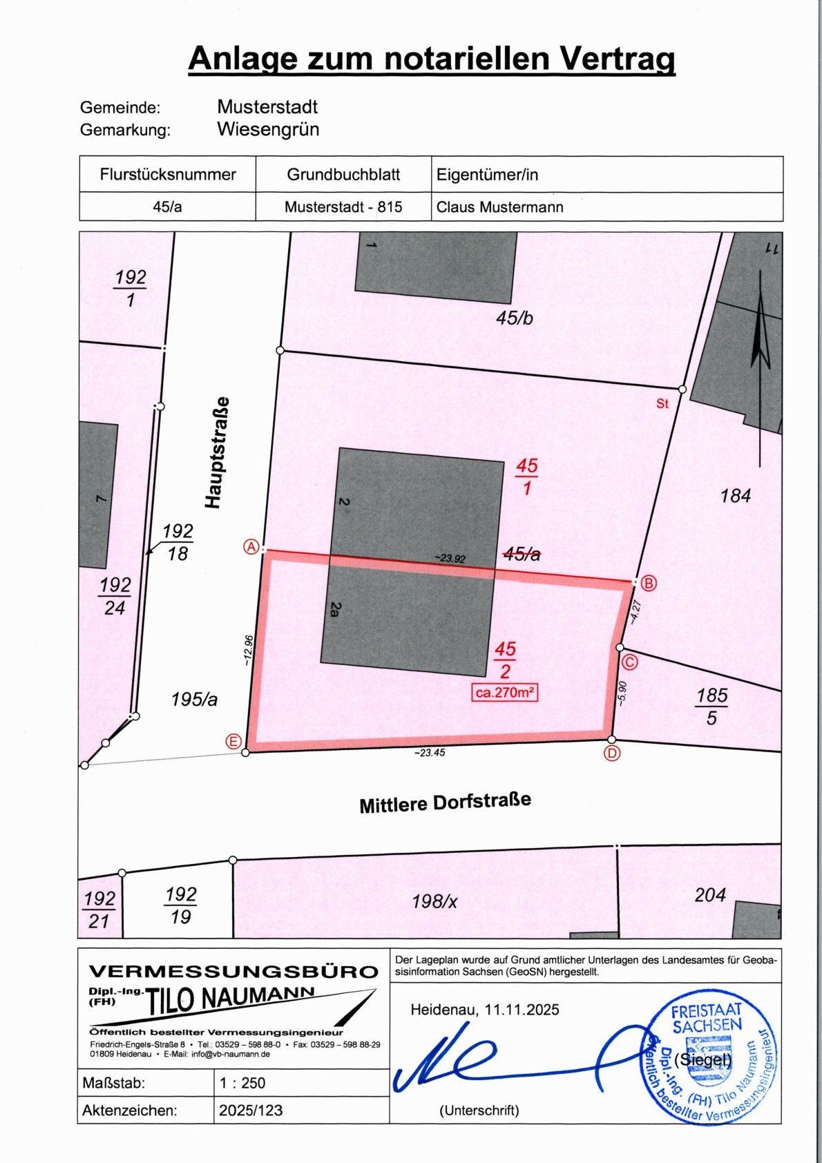 Ingenieurvermessungsleistungen