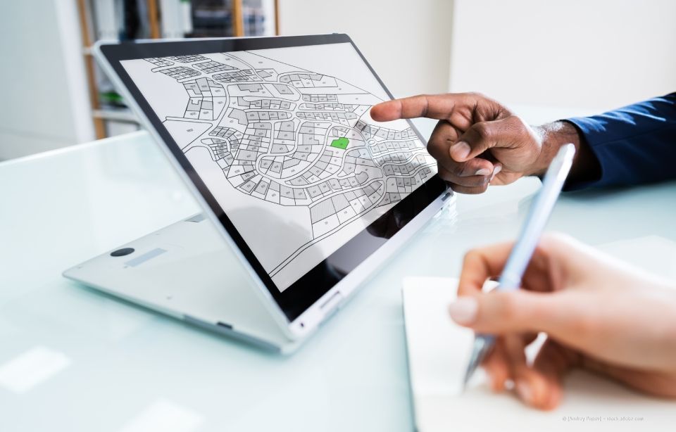 Offenlegung der Ergebnisse von Grenzbestimmungen und Abmarkungen