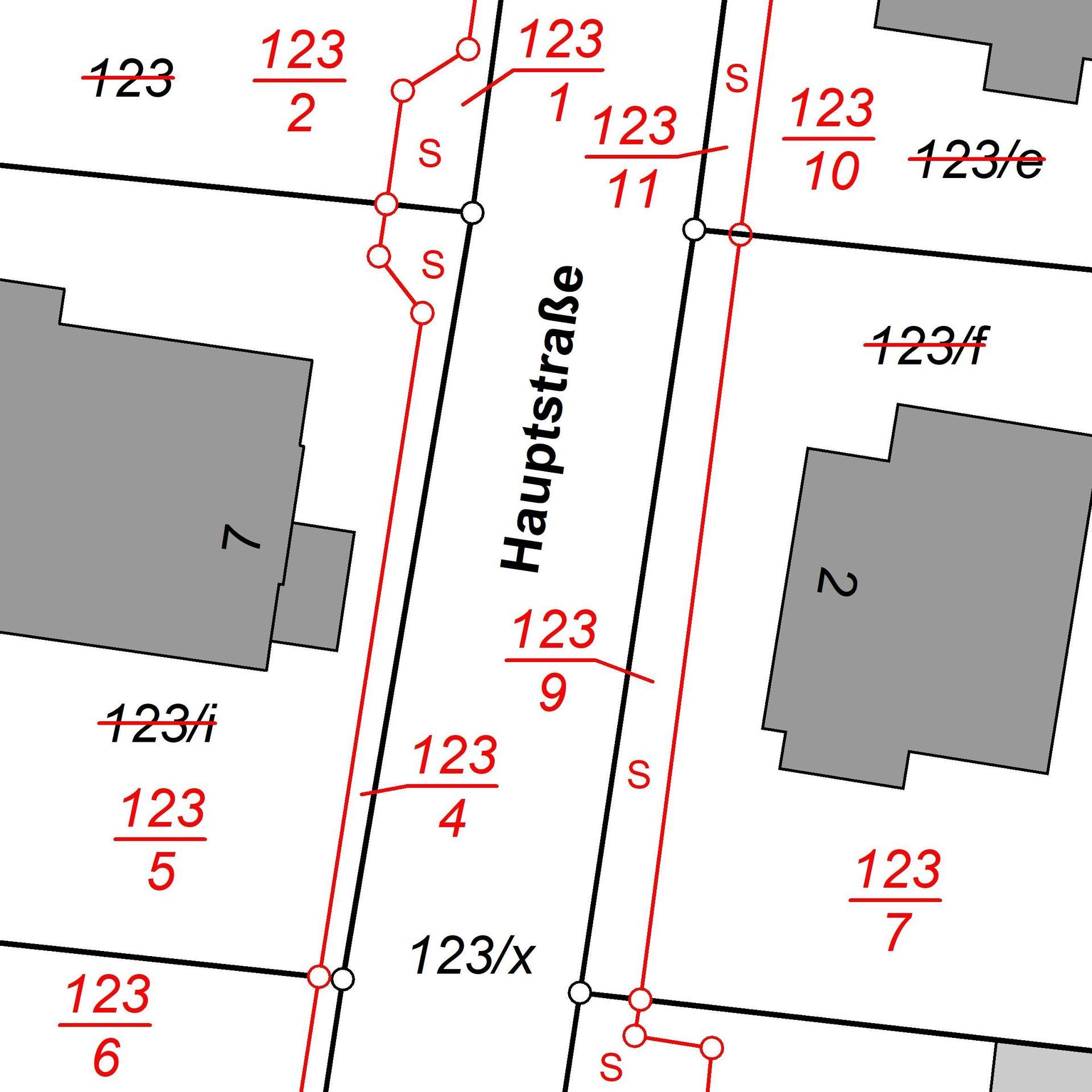 Katastervermessung an langgestreckten Anlagen