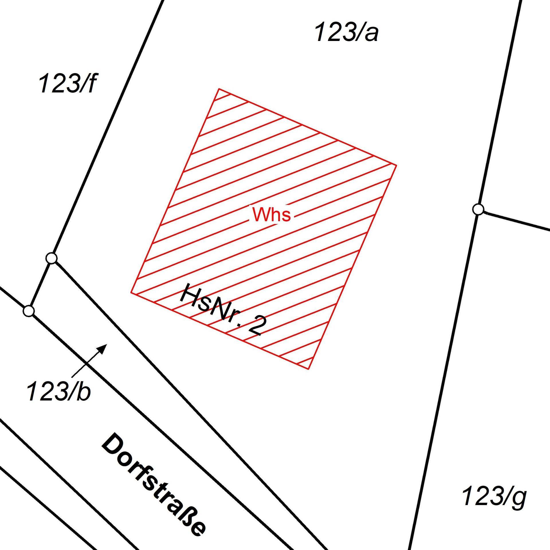 Katastervermessung zur Aufnahme von Gebäuden (Gebäudeeinmessung)