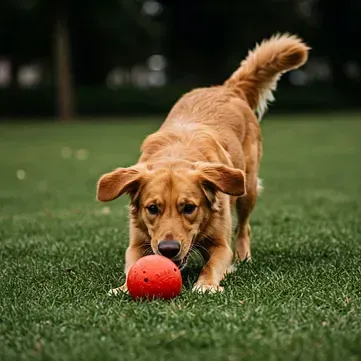 Perro jugando