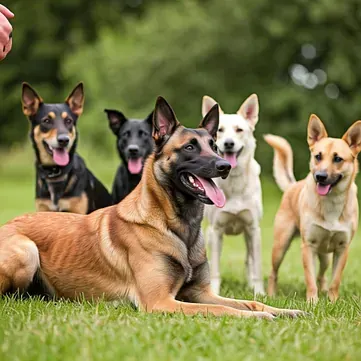Perros en grupo