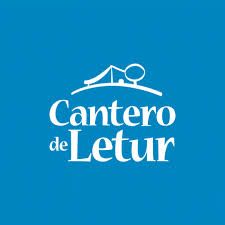 El logo del cantero de letur esta sobre un fondo azul.