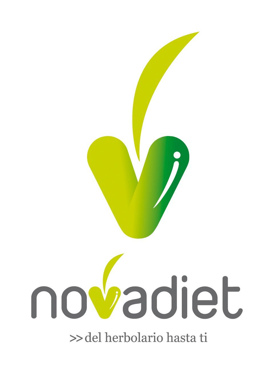 Un logotipo para Novadiet con una marca de verificación verde.
