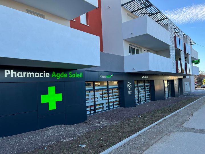 Façade de la Pharmacie Agde Soleil