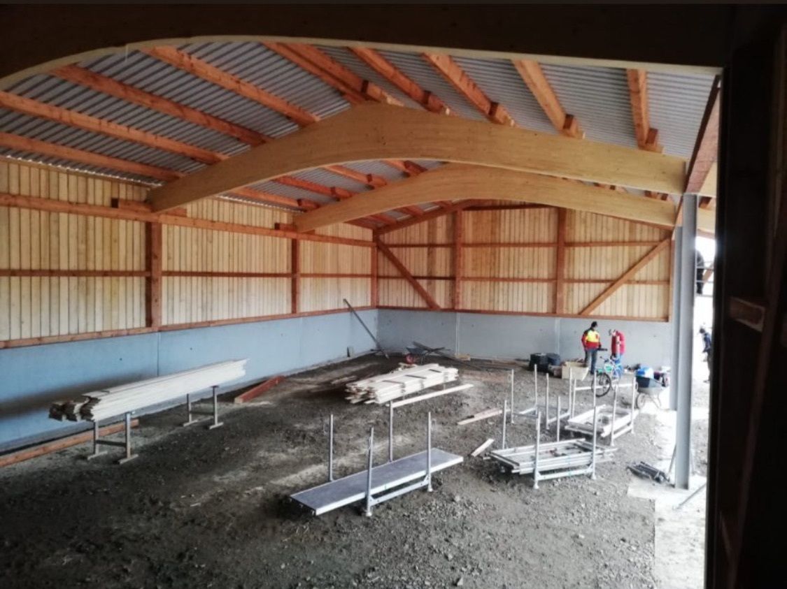 Innenansicht landwirtschaftliche Halle