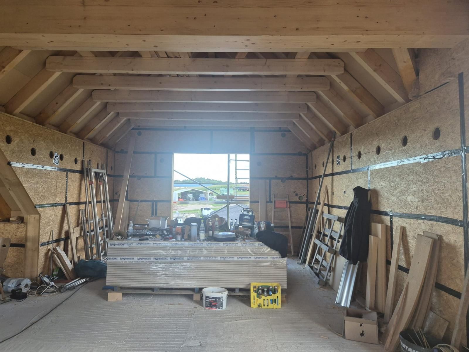 Innenansicht Holzrahmenbau