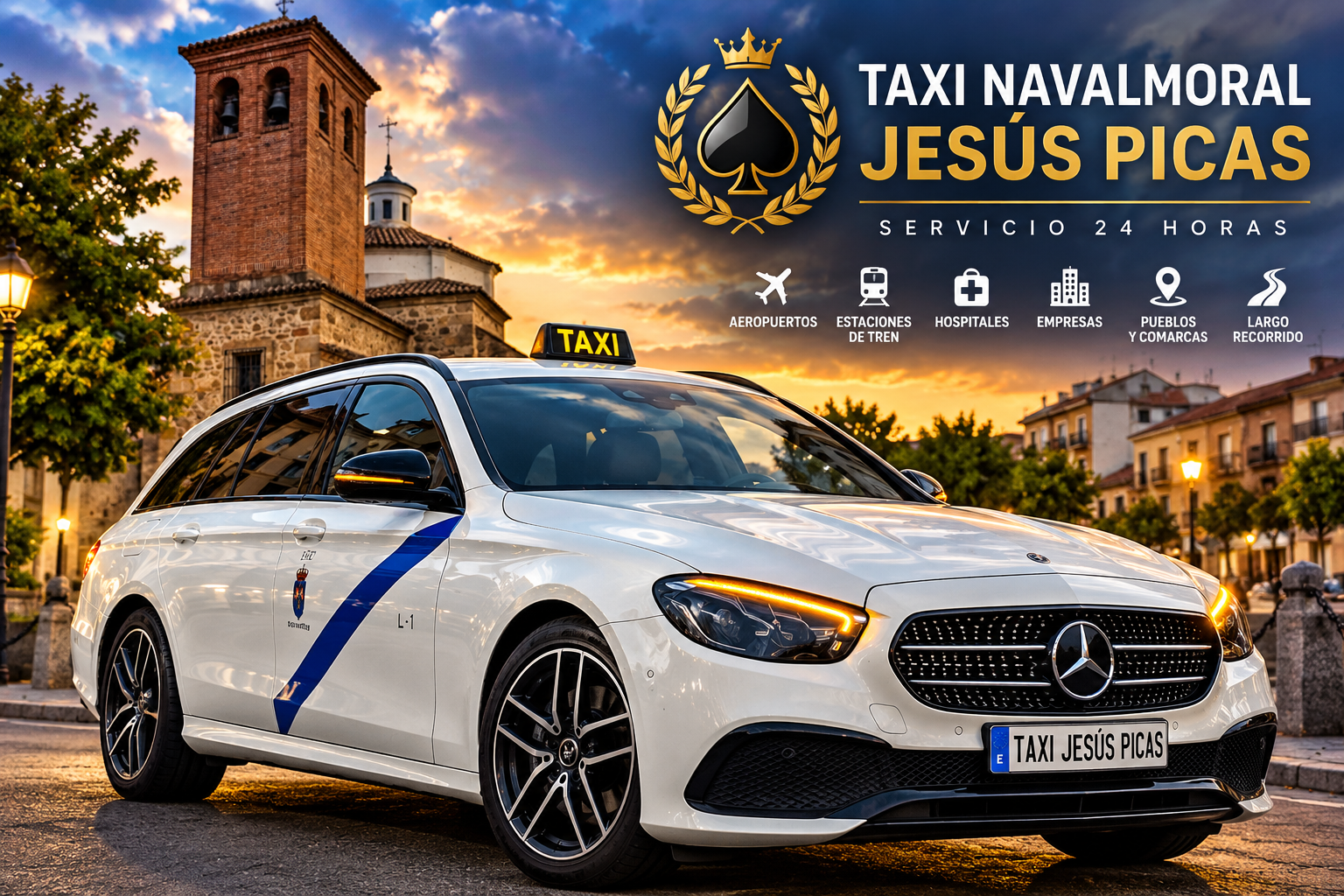 Taxi Jesús Picas en Navalmoral de la Mata organizando una reserva