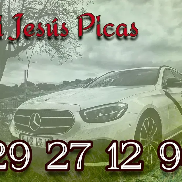 tarjeta de visita de Taxi Jesús Picas de Navalmoral de la Mata con el número de teléfono