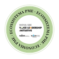 Logotipo circular com o texto 