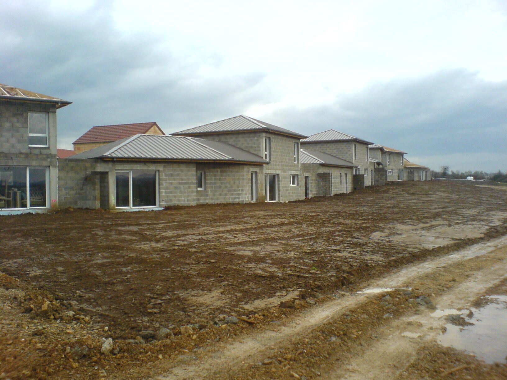 Maison de lotissement en construction