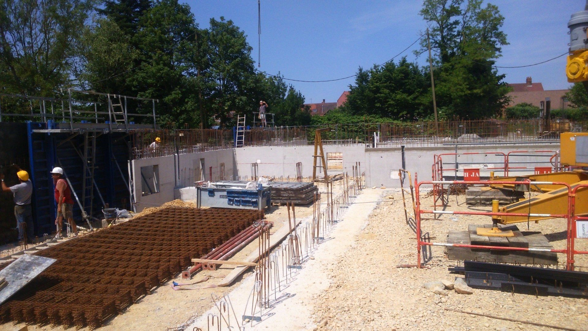 Préparation de la dalle