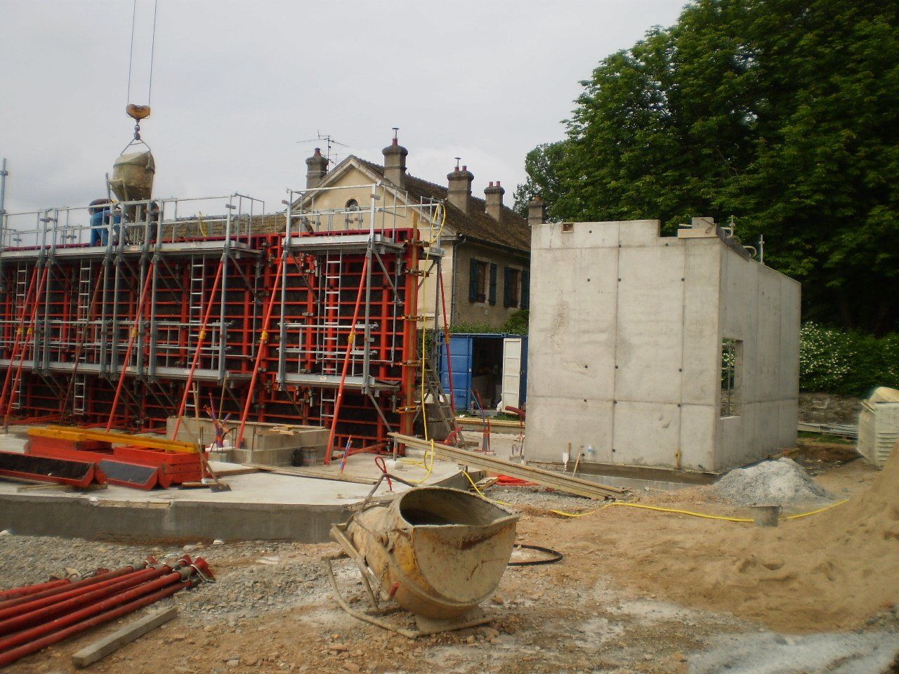 Création des murs de la maison