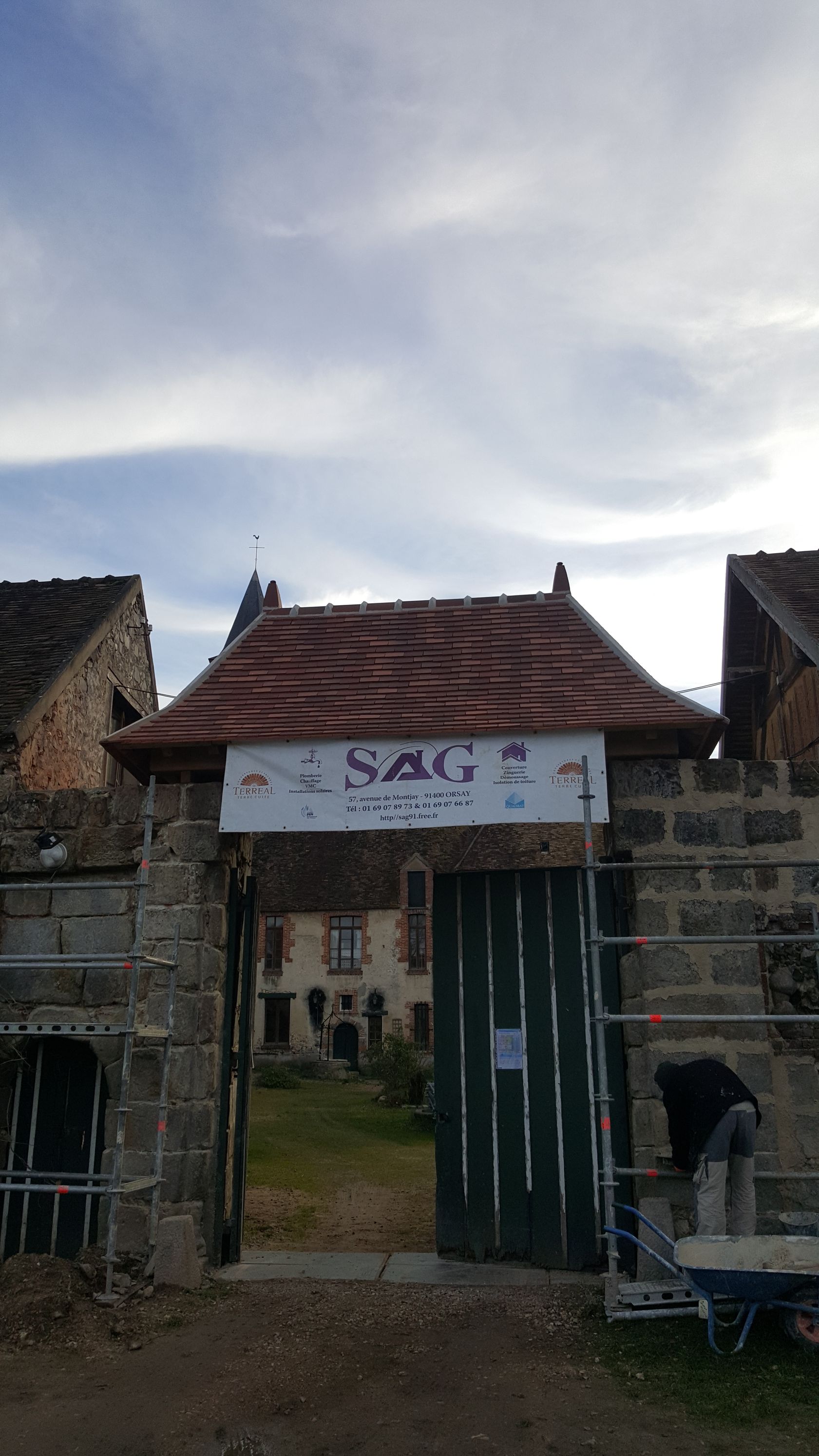 Signature SAG déposée après des travaux de couverture