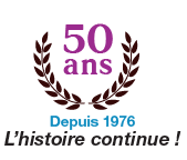 Logo 50 ans de l'entreprise SAG