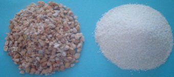 Schamotteregenerat, Korunderegenerat. Foto von der Dr. Ludwig GmbH