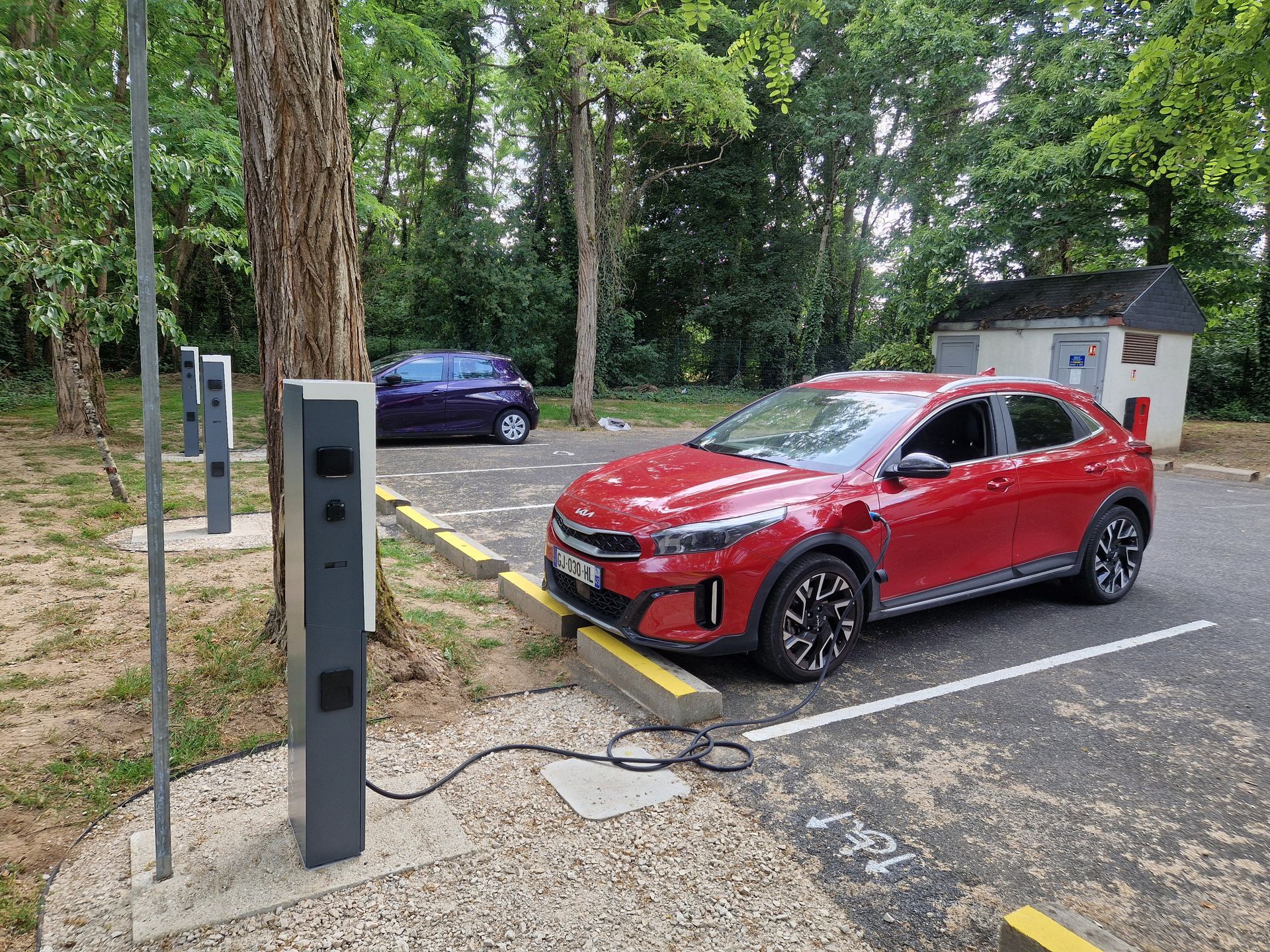 Centre de recharge de voiture électrique