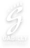 Logotype de Gabilly Orthopédie en blanc