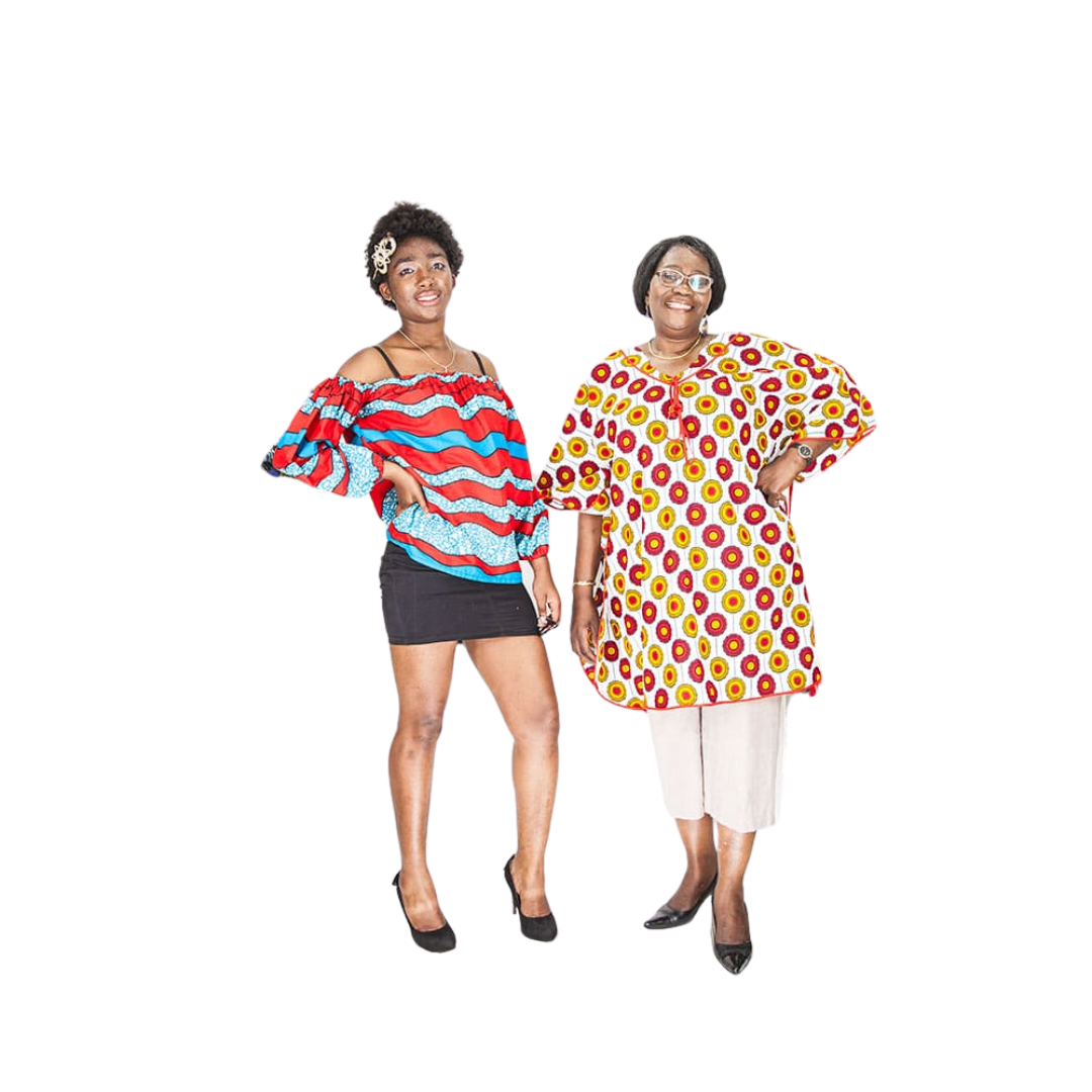 Duo blouse ample et haut épaules dénudées