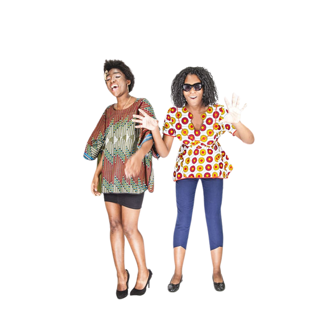 Blouse amples et cache coeurs coloré à pois