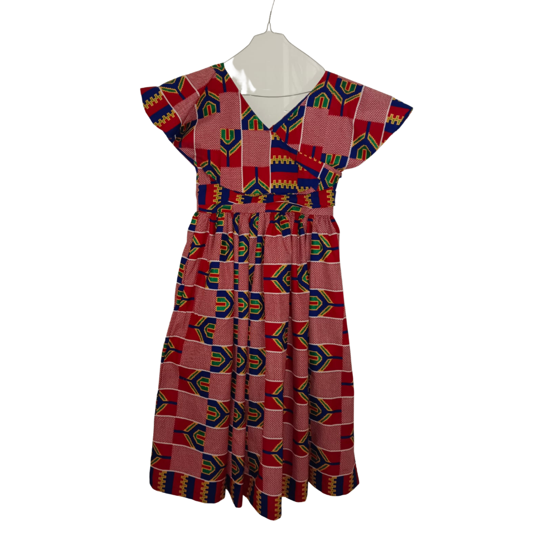 Robe dans les tons roses sur mesure