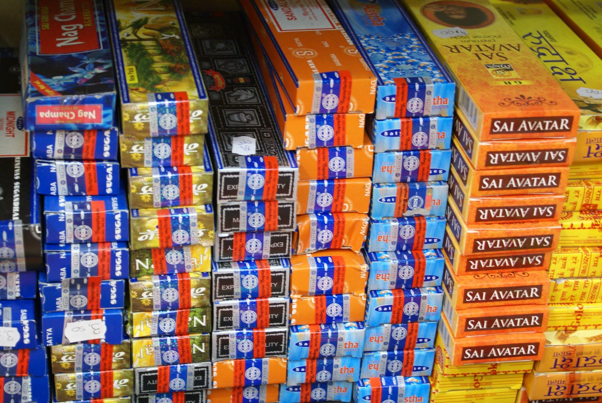 Large choix de batons d'encens