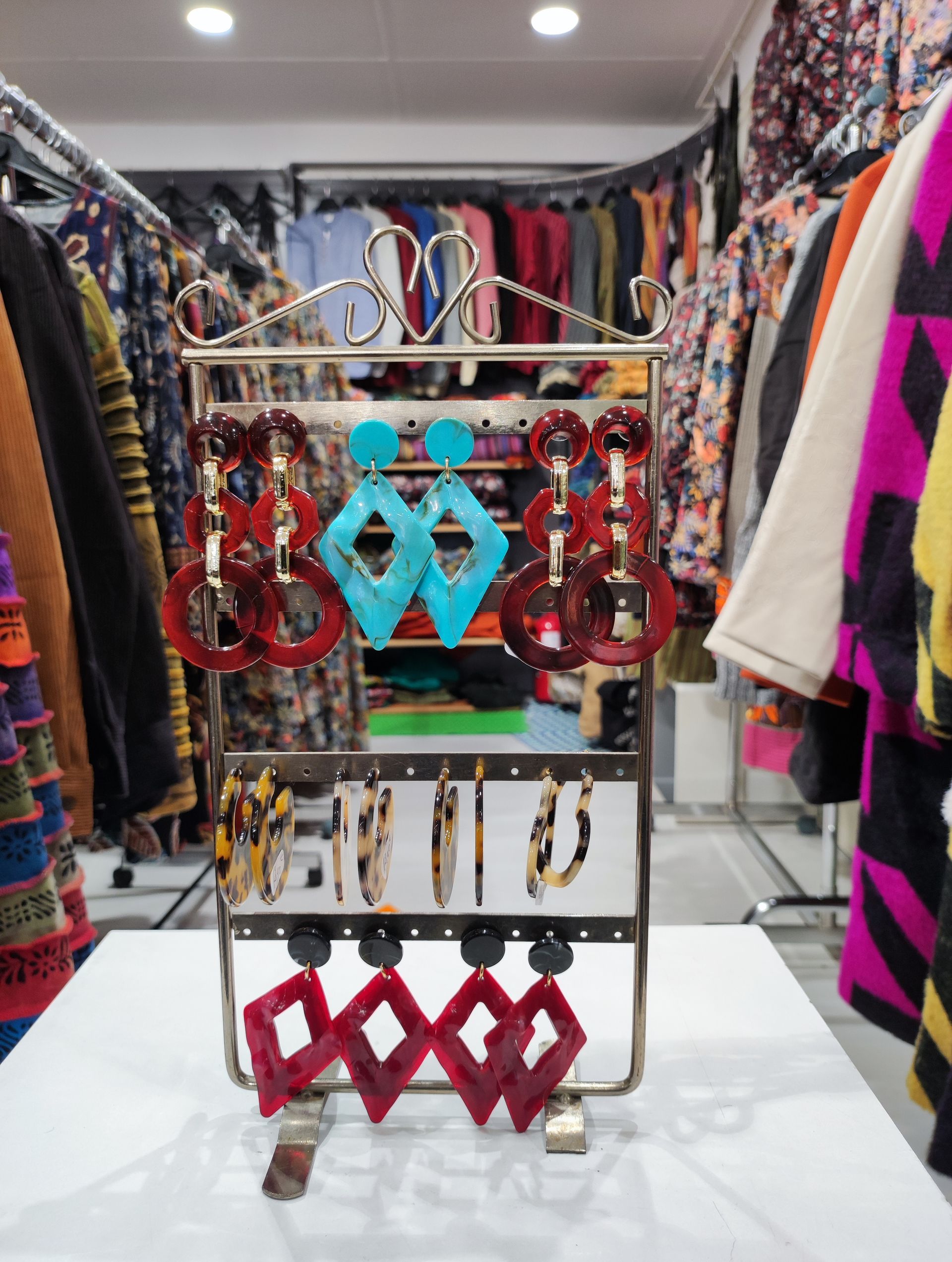 Boucles d'oreilles en résine