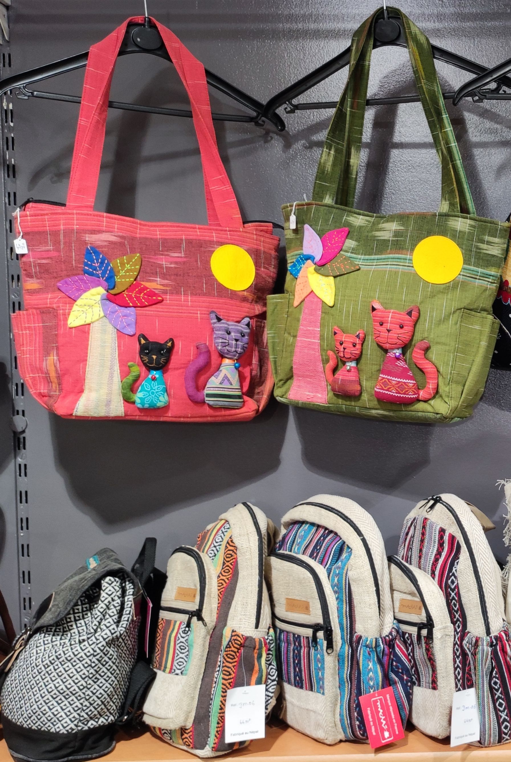 Sac en tissu coloré